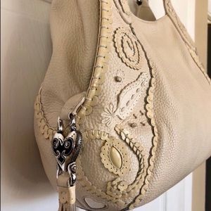 BRIGHTON “Melanie” Masterpiece Leather Paisley Bag